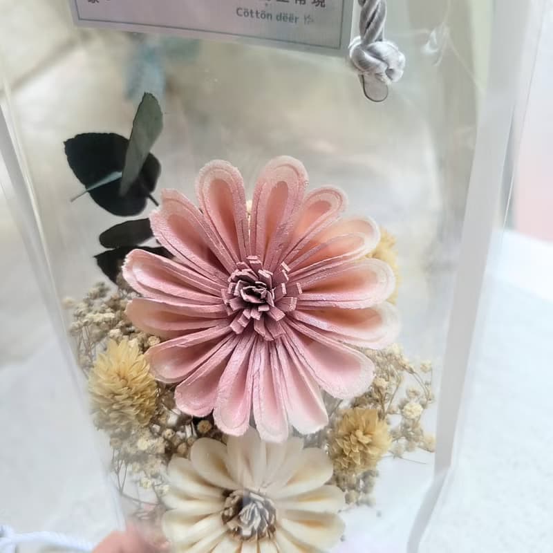 索拉太陽花提袋花束。畢業禮物。。可擴香
