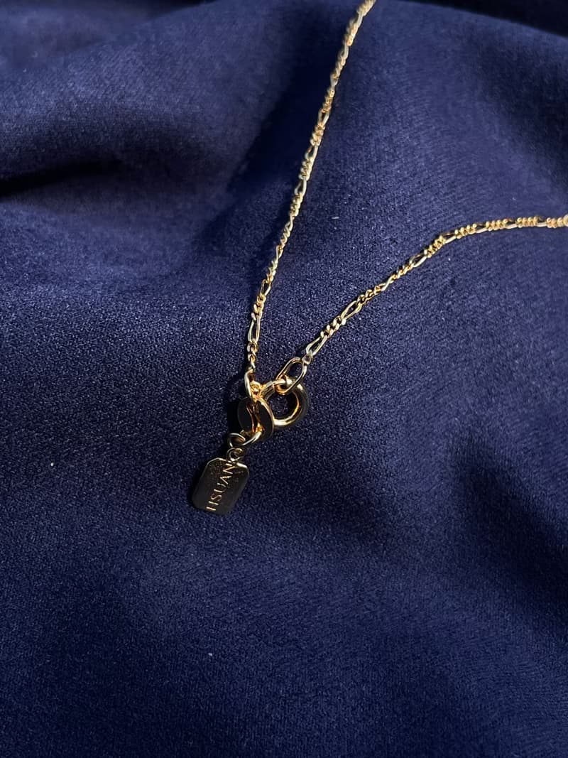 日月星辰-Aster金色 原創設計金工項鍊 純銀鍍金 丹泉石 八角星