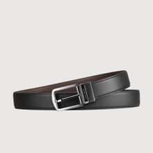 【免費升級送禮包裝】復古穿針皮帶-銀色/BF25B-JF005-SNK