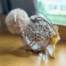 macrame 編織小熊燈籠