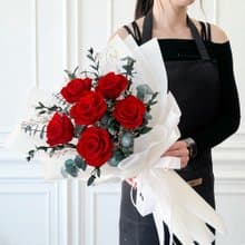 午夜巴塞隆納永生玫瑰花束