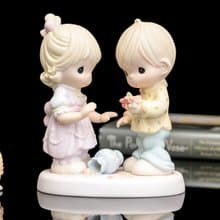 Precious Moments水滴娃娃2008年情侶情人節瓷偶 雕塑