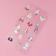 マルチシール pet貼紙 masking tape 紙膠帶 女孩貼紙 紙貼紙 pet tape 女孩紙膠帶 washi tape PET膠帶 手帳素材
