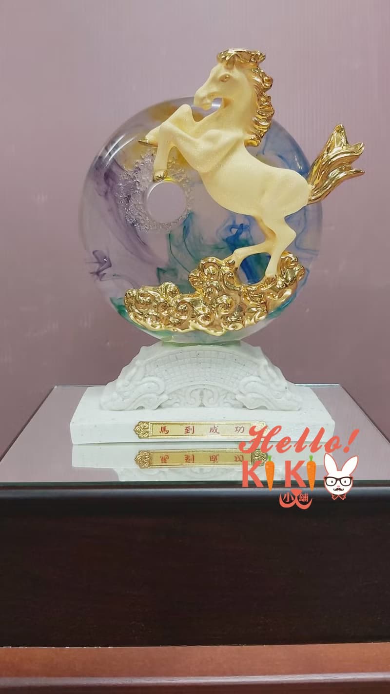 琉璃金箔 奔騰 開幕送禮 升遷禮物 退休禮物 新居落送禮 喬遷賀禮