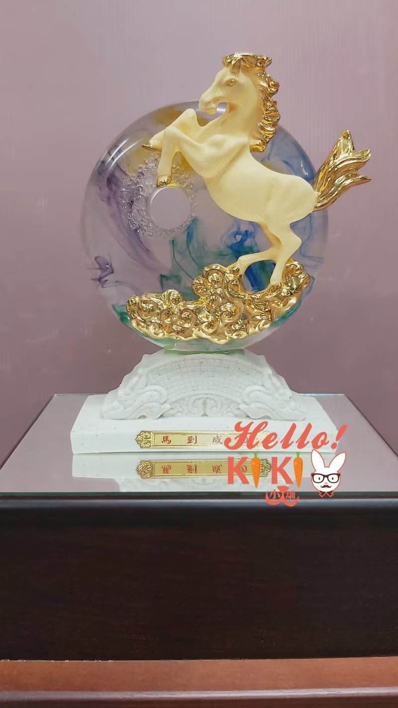 琉璃金箔 奔騰 開幕送禮 升遷禮物 退休禮物 新居落送禮 喬遷賀禮