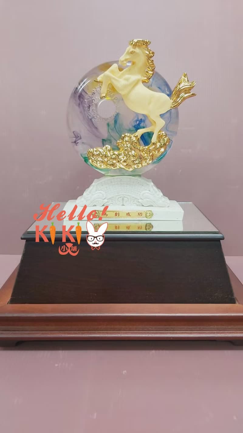 琉璃金箔 奔騰 開幕送禮 升遷禮物 退休禮物 新居落送禮 喬遷賀禮