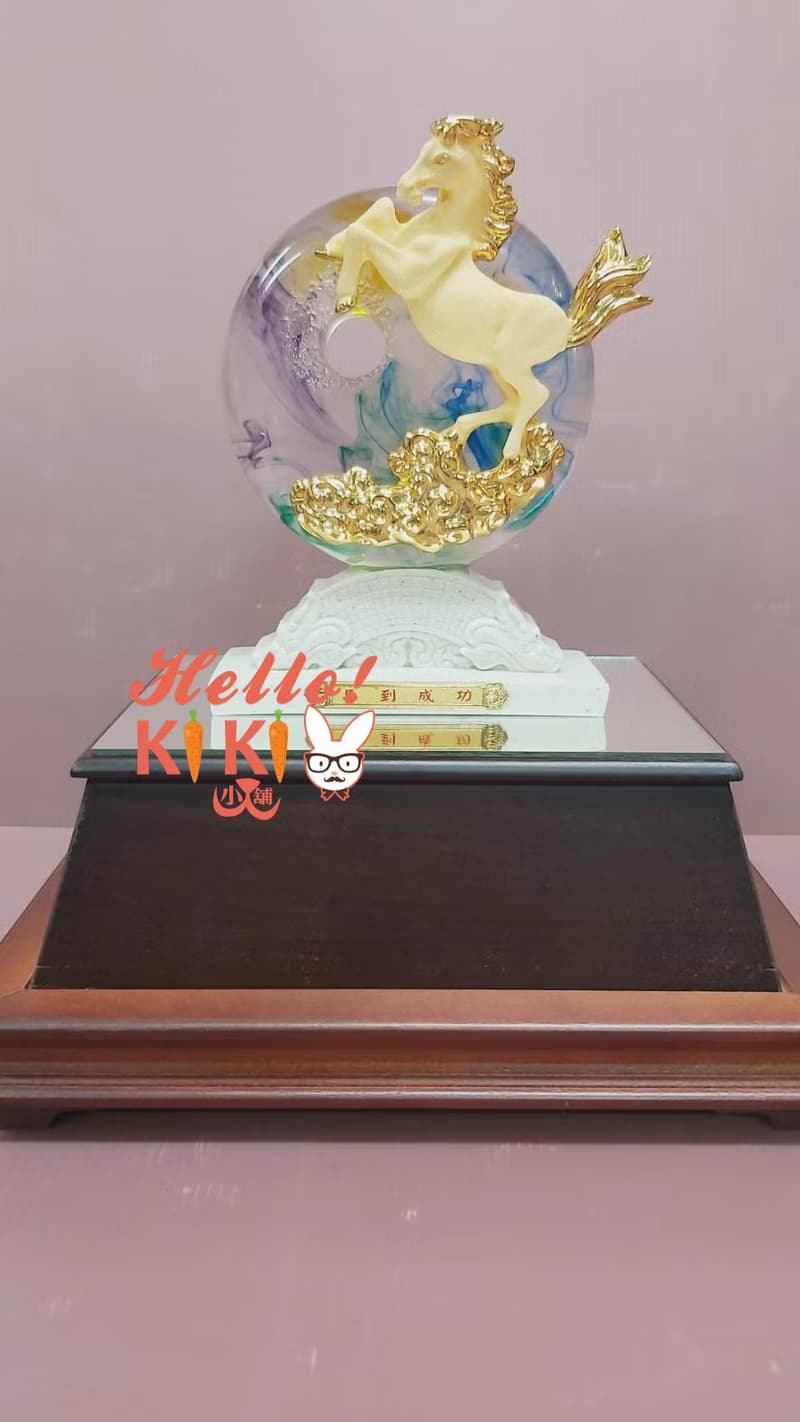 琉璃金箔 奔騰 開幕送禮 升遷禮物 退休禮物 新居落送禮 喬遷賀禮