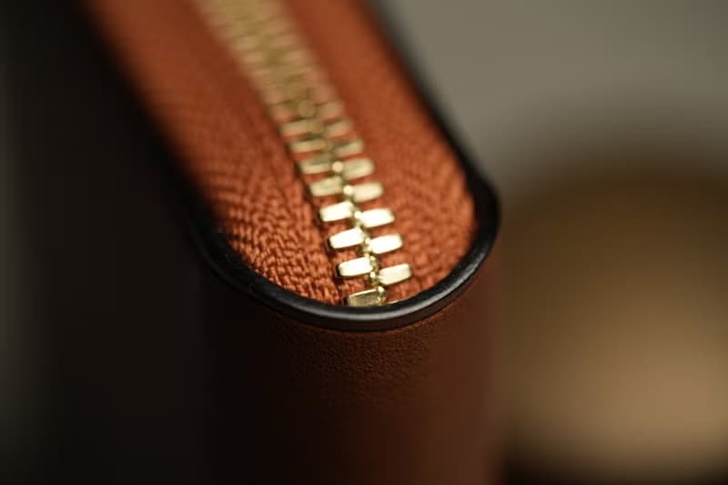 Herry Hsieh - 短夾 / 拉鍊式 / 白蘭地棕