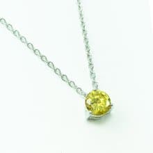 誕生石系列/十一月份/黃水晶 CITRINE/項鍊/生日禮