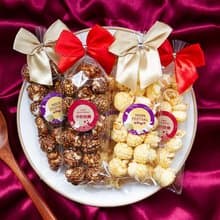 中秋節禮物贈品 中秋節快樂輕巧包爆米花(焦糖/巧克力2口味可選)