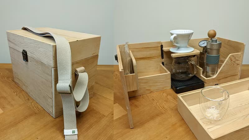 (試作品出清) Cafe Cube Lite - 你的行動咖啡吧 - 檜木收納箱