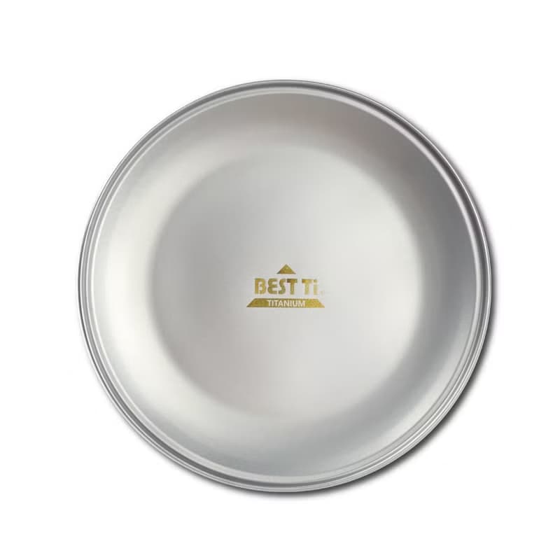 純鈦福氣盤 21cm鈦盤 露營登山 烤肉 餐盤 金屬盤 鈦盤