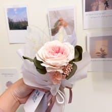 韓式漸層庭院玫瑰單朵花束 永生花  送禮 生日禮 告白 情人節  韓