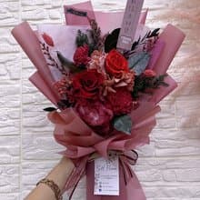 經典紅永生花束 求婚花束/母親節花束/生日花束/520告白花