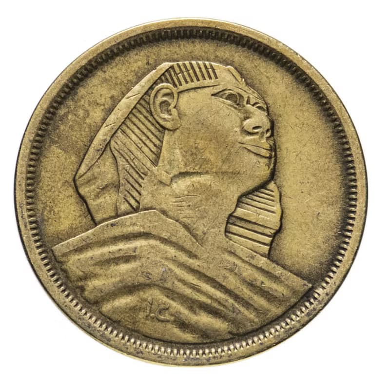 Egypt Coin Ring 10 millim 1955-1958 Sphinx coin rings for men coin rings gift