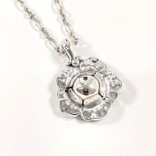 【日本直送 中古美品】ジョージジェンセン Georg Jensen ネックレス フラワーモチーフ ヘリテージコレクション