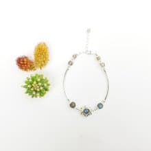 光芒拉長石純銀手鍊