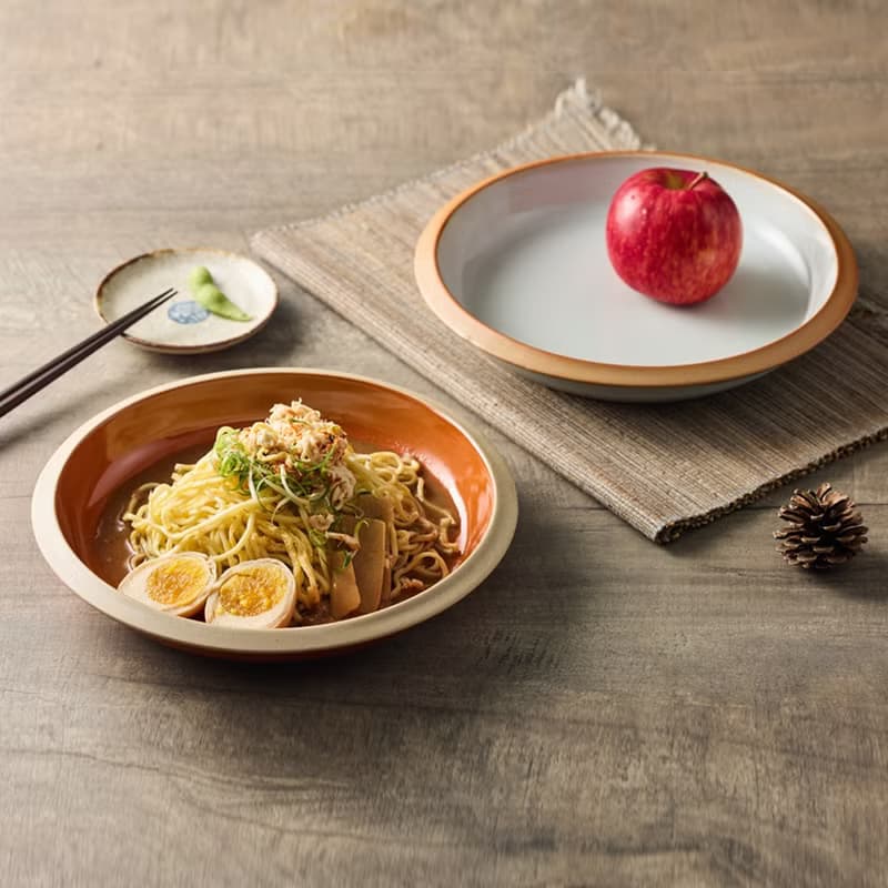 日本瀨戶燒 - 釉彩深緣盤 - 兩款任選 - 24.5 cm