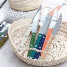 Bistrot復古酒館-亮面不鏽鋼餐具4件組-Sabre Paris多色任選