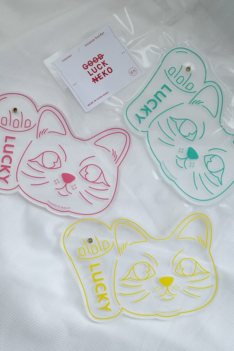 Good Luck Neko 亞克力兩用杯墊 / 線香座