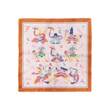 插畫師周邊 ::100%silk真絲絲巾:: — 跳舞吧印花 禮物 大方巾