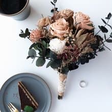 不凋花復古色系捧花  畢業季花束  居家擺設