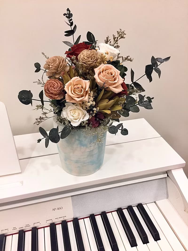 不凋花復古色系捧花  畢業季花束  居家擺設