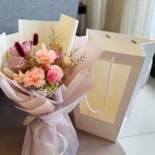畢業花束 謝師花束 附花禮提袋