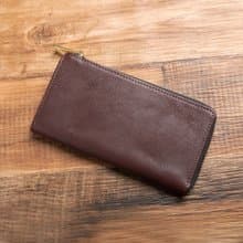 【日本手工製】嘖嘖人氣商品 TIDY長夾 枥木皮革 可可棕