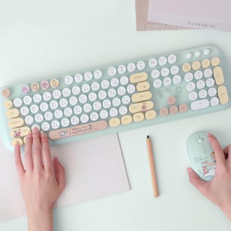 迪士尼無線鍵盤滑鼠組 愛麗絲-小牡蠣寶寶