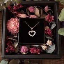 鎖愛心鍊 - 純銀/心型墜/母親節/畢業禮物/幸運/馬蹄