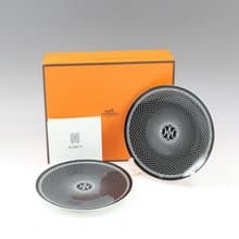 【日本直送】エルメス HERMES アッシュデコ Hデコ 食器 14cm プレート 2枚【未使用】Sランク