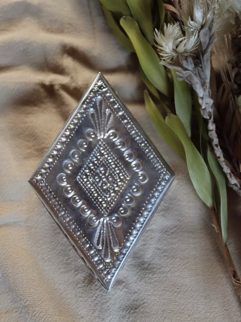 有機糖霜餅乾鋁豪華盒套(中等尺寸)　cross　antique