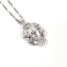 【日本直送 中古美品】ジョージジェンセン Georg Jensen ネックレス イヤーペンダント 2000 ヘリテージ コレクション シルバー925