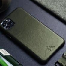 ARMOR iPhone 11 / X 全真皮系列電話保護殼_古典綠