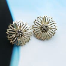 【西洋古董飾品 】SARAH COV 1960年 Daisy Mae 系列 夾式耳環