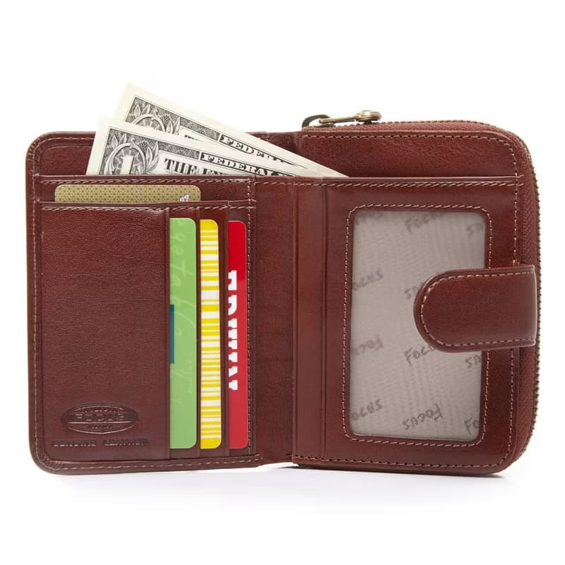 【女中夾錢包】真皮中夾錢包 / 女中夾多卡夾零錢 / 女皮夾錢包