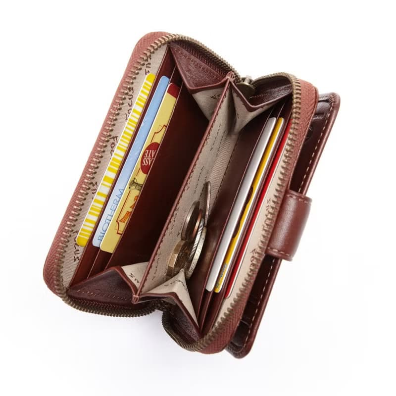 【女中夾錢包】真皮中夾錢包 / 女中夾多卡夾零錢 / 女皮夾錢包