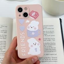 A mug rabbit Mobile phone case Silicone Protective Case