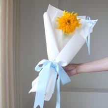 單朵泰迪熊向日葵 鮮花花束 畢業花束