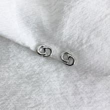 【 日本直送　名牌中古包 】Christian Dior クリスチャン ディオール イヤリング シルバー ロゴ vintage ヴィンテージ 7fnr2g
