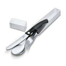 VICTORINOX 瑞士維氏 Swiss Classic 餐具三件組 黑 6.7192.F3