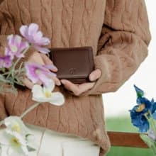 Gil (Dark borwn): Multi Card Holder, Mini wallet, Soft Cow Leather, Coin pocket