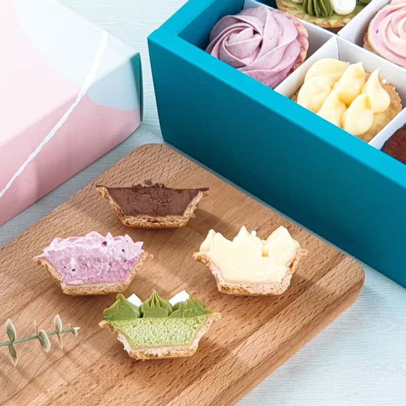 │人氣組合│杜樂麗花園 法式造型塔 9入禮盒+三色濃濃厚乳酪蛋糕