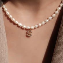 MAISON M 左岸字母珍珠項鍊