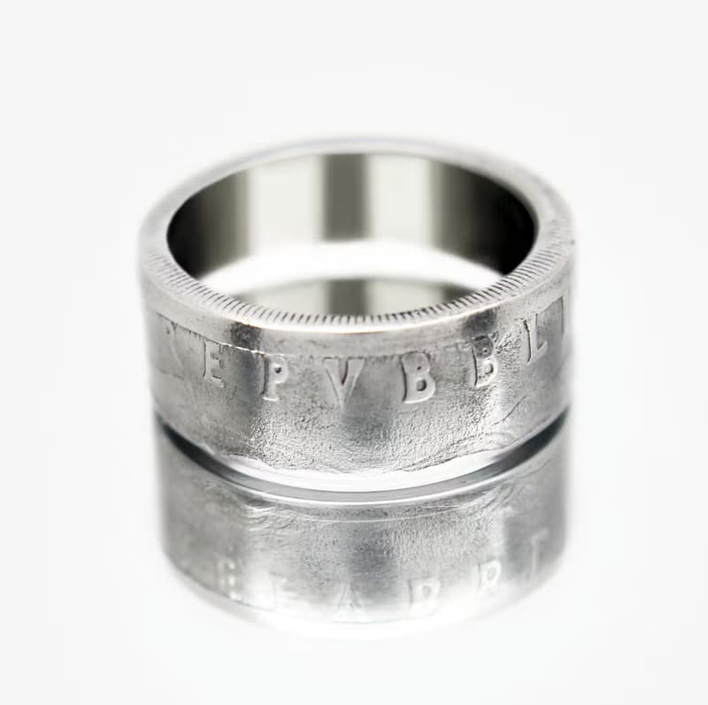 Italy Coin Ring 50 lire 1954-1989 coin ring italy italian coin ring coin ring