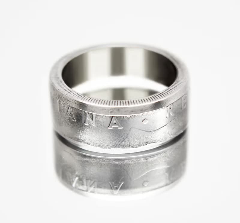 Italy Coin Ring 50 lire 1954-1989 coin ring italy italian coin ring coin ring