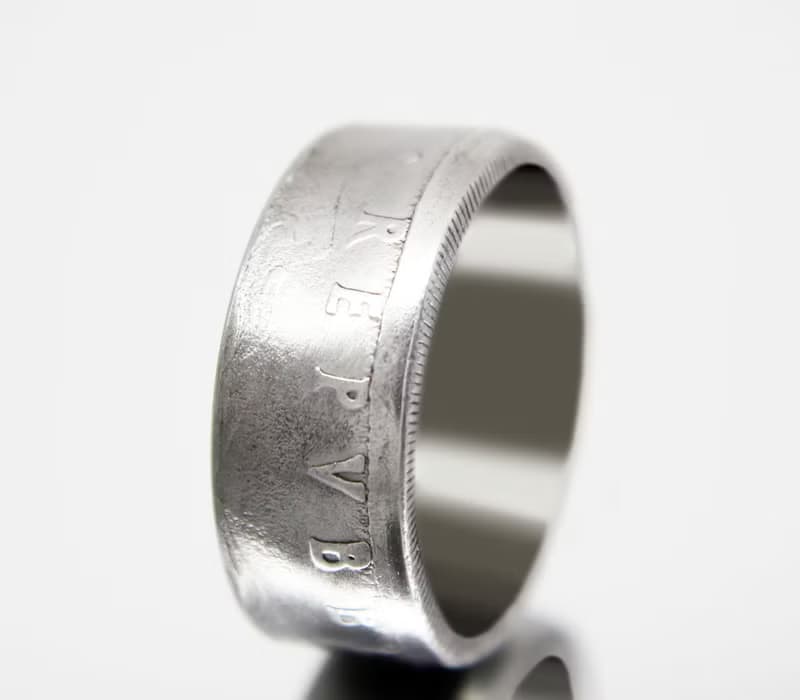 Italy Coin Ring 50 lire 1954-1989 coin ring italy italian coin ring coin ring