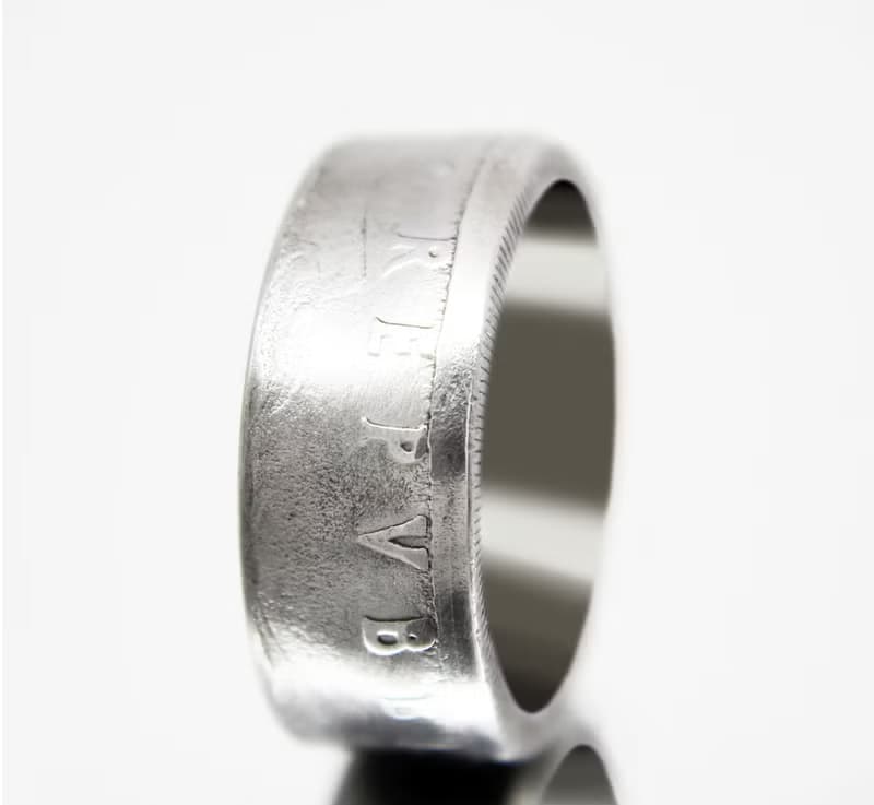 Italy Coin Ring 50 lire 1954-1989 coin ring italy italian coin ring coin ring