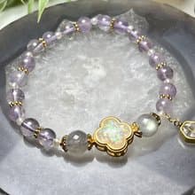 【莫名奇妙雜貨店】天然薰衣草紫水晶手鍊